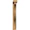 Ekena Millwork Funston Block Rough Sawn Bracket w/ Offset Brace, Western Red Cedar, 4"W x 28"D x 32"H BKT0402X28X32FST05RWR - alternate 2